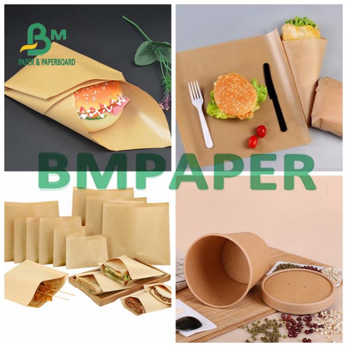 Single Side Waterproof PE Coated Kraft Paper 125g - 400g For Food ...