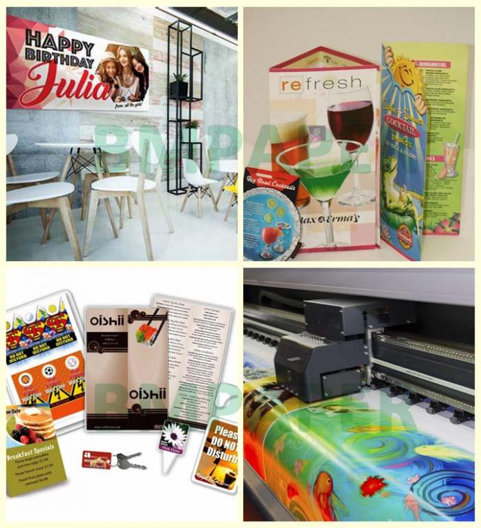 Matte Ink Graphics 150g Backside Matte Inkjet Printing Synthetic Paper For Graphic Signs A4