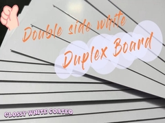 1mm 540gsm white cardboard double side white coated duplex board