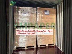 White Glossy Printable Playing Card Paper 110lb Cover Cardstock