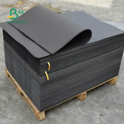 Virgin Pulp Solid Black Paper 100g 120g High Burst Resistance For Shopping Bag