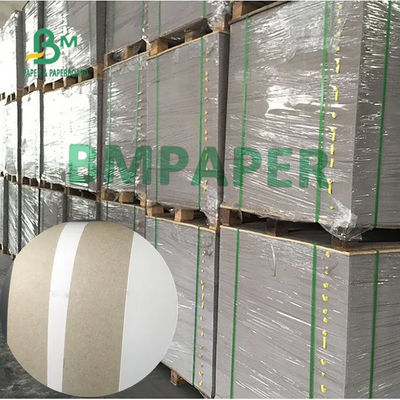 White Clay Coated Duplex Board , Recycled Pulp Gray Back Board 0.3mm - 2mm Thick