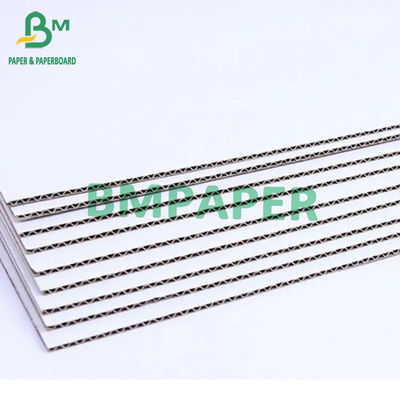 2 Layers White Corrugated Board E Flute F Flute 1mm 1.2mm 1.5mm 1.6mm Thick