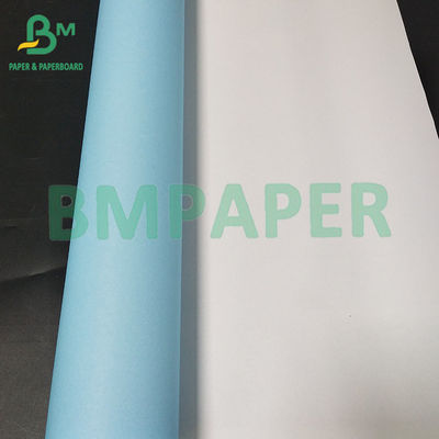 36” 24”  Wood Pulp Copy Paper Single Side Blue Engineering Bond Paper 80g