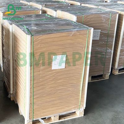 100 Gsm  Recyclable Smooth Cream Woodgrain Jumbo Paper In Roll Width 34&quot; 28&quot;
