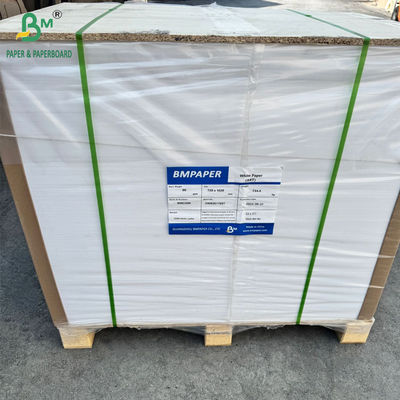 80gsm One Side Coated Glossy White Art Paper For Sticker Label 65 x 95cm