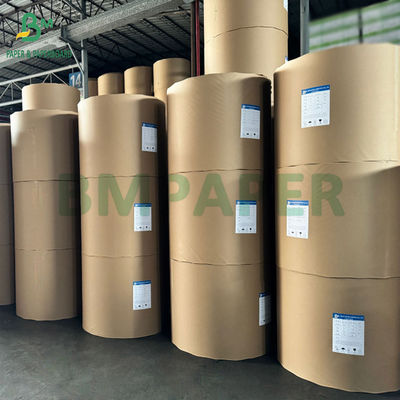 Kraft Board 320g + 20g PE Natural Brown Food Cup Paper 32" Reels  3" Core 32 1 Meter Outer Diameter