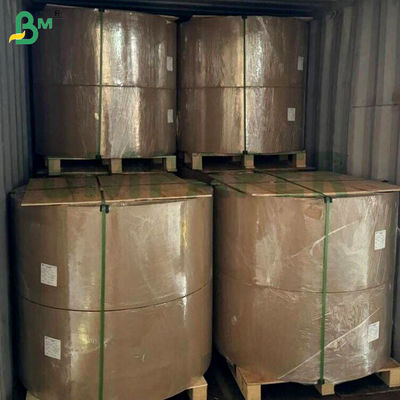 43gsm Flexible Breathable Red Striped Kraft Paper Roll 750mm 800mm For Gift Wrapping