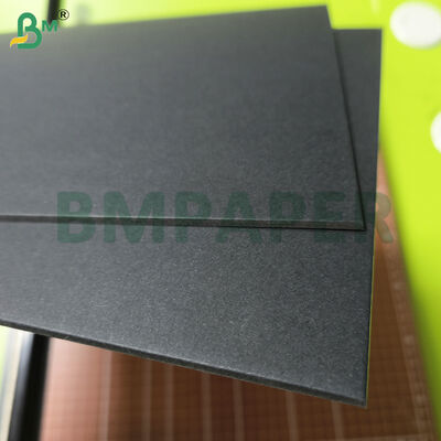 1.5mm Black Book Board For Book Binding Covers Full Black & Black Grey Back