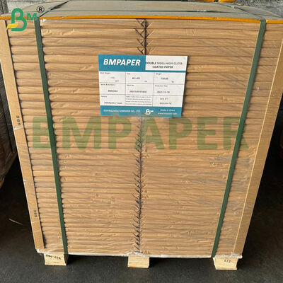 150gsm Glossy Coated Paper For Premium Printing High Brightness Art Paper 46*65cm