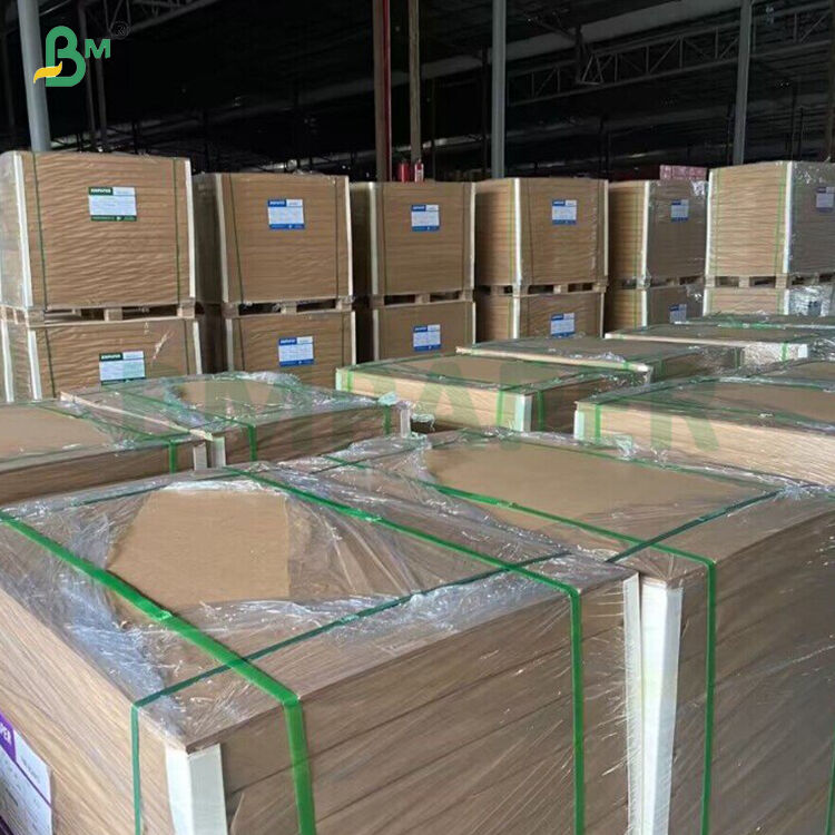 260GSM+ 18GSM FDA Degradable Bamboo Kraft Paper With PE / PLA Coated ...