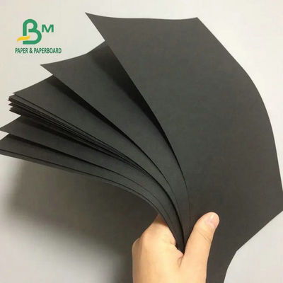 Virgin Pulp Solid Black Paper 100g 120g High Burst Resistance For Shopping Bag