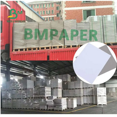 White Clay Coated Duplex Board , Recycled Pulp Gray Back Board 0.3mm - 2mm Thick