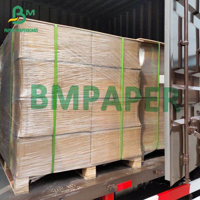 60gsm Kraft Wrapping Paper Roll 15mm 19mm Width For Straw Paper Striped Red Color