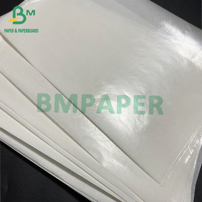 Food Grade Food Wrapping Paper , 40g+ 10g PE Coated White Kraft Paper For Packaging