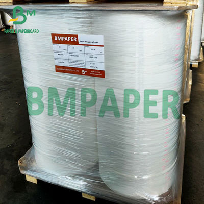 28gsm Food Wrapping Paper , Food Grade Straw Wrapping Paper Roll 22mm 24mm 28mm