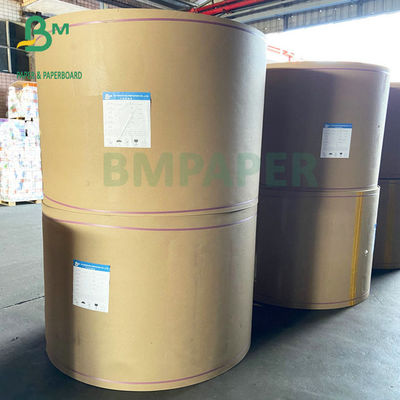 80GSM 90GSM Kraft Liner Board , Semi Extensible Kraft Paper For Cement Bags