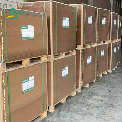 80GSM 90GSM Kraft Liner Board , Semi Extensible Kraft Paper For Cement Bags