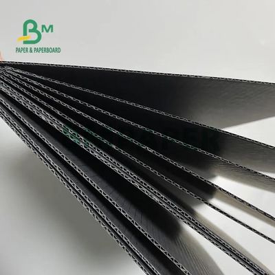 E F Flute Black Corrugated Paper Cardboard 110gsm 120gsm 150gsm Thickness