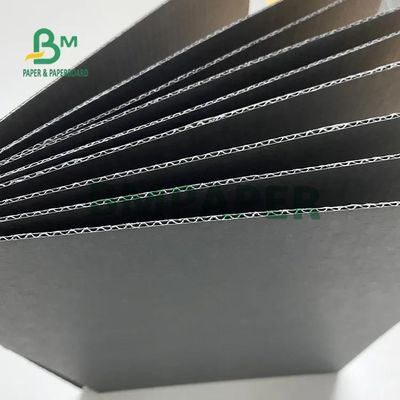E F Flute Black Corrugated Paper Cardboard 110gsm 120gsm 150gsm Thickness