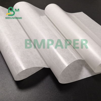 40gsm +10g PE C1S MG White Paper For Fried Food Package Greaseproof 61 X 86cm