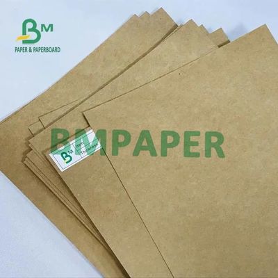 PE Coated Brown Kraft Board Paper For Food Container Board 300g + 15g PE