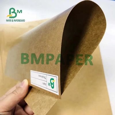 PE Coated Brown Kraft Board Paper For Food Container Board 300g + 15g PE