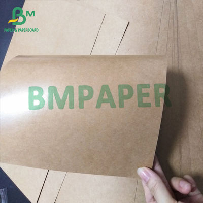 Single PE Coated Cup Stock Paper , Brown Kraft Paper 70g + 15g PE Food Grade