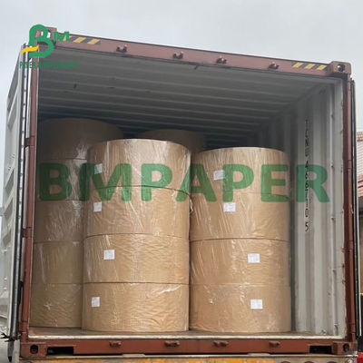 Food Grade Brown Kraft Wrapping Paper Roll 300g + 15g PE Coating For Packaging