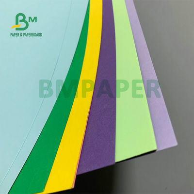Woodfree Bristol Craft Paper Sheet Uncoated Colorful For DIY