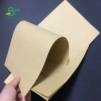 Oilproof Brown Kraft Liner Board , PE Coated Paper Rolls For Food Wrapping 70gsm 80gsm 90gsm