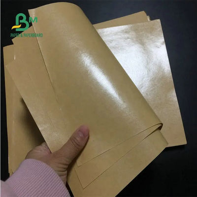 Oilproof Brown Kraft Liner Board , PE Coated Paper Rolls For Food Wrapping 70gsm 80gsm 90gsm