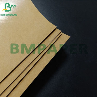 140g + 15g One Side PE Coating Food Grade Brown Kraft Papel For Food Packing