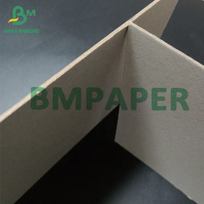 Recycled Pulp 0.4mm - 2mm Thick Double Sides Grey Paper Board For Folders