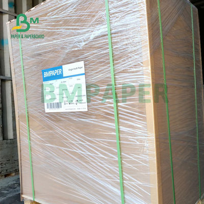 250gsm - 400gsm Virgin Brown Kraft Paper For Fast Food Boxes Good Strength