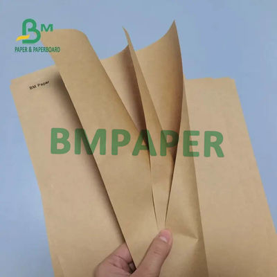 Extensible Brown Kraft Paper Rolls For Rice Sack Kraft 70g 80g 85g 100g 120g