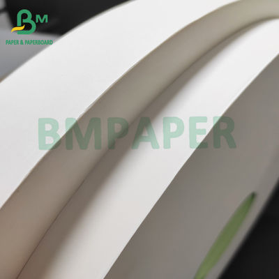 Food Safe 24gsm Straw Wrap Paper White Color 27mm X 6000 Meters Rolls
