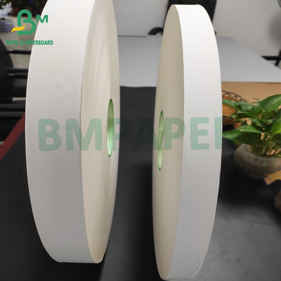 Food Safe 24gsm Straw Wrap Paper White Color 27mm X 6000 Meters Rolls
