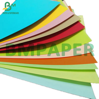 100gsm - 250gsm Colourful Uncoated Bristol Paper 1350mm Width DIY Color Card