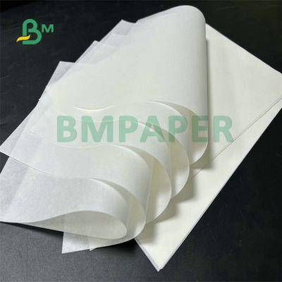 30gsm 35gsm 40gsm White Color Coated Greaseproof Paper Roll For Hamburgers Wrapping