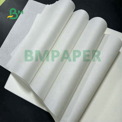 30gsm 35gsm 40gsm White Color Coated Greaseproof Paper Roll For Hamburgers Wrapping
