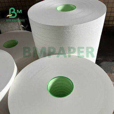 24gsm 28gsm White Kraft Straw Wrapping Paper Roll 25mm 26.5mm Compostable