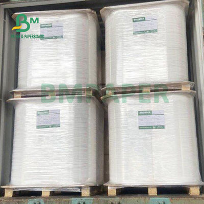 24gsm 28gsm White Kraft Straw Wrapping Paper Roll 25mm 26.5mm Compostable