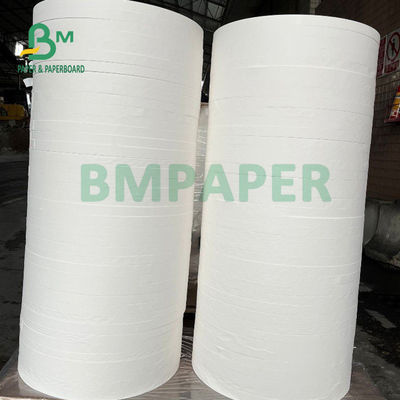 24gsm 28gsm White Kraft Straw Wrapping Paper Roll 25mm 26.5mm Compostable
