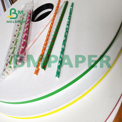 60GSM 120GSM Food Grade Virgin Pulp White Kraft Straw Paper For Disposable Straws