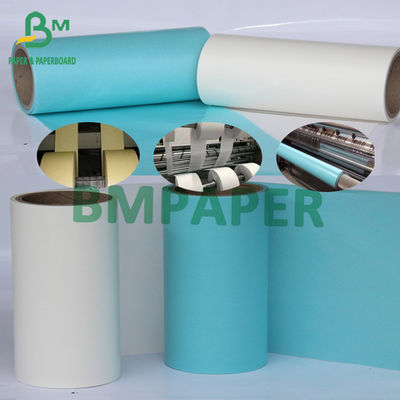 Glassine Paper To Making Sticker Paper Liner High Temperature Resistance White Yellow Blue 58g-120g