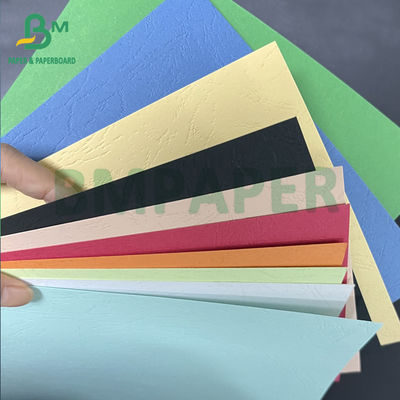 230gsm Binding Craft Leather Grain Board colorful texture paper