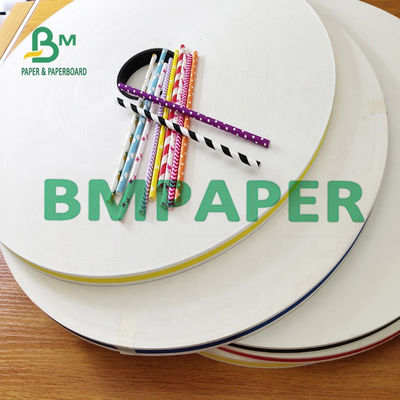 Food Grade Virgin Pulp 28 GSM White Kraft Straw Wrapping Paper Rolling For Tobacco Packing