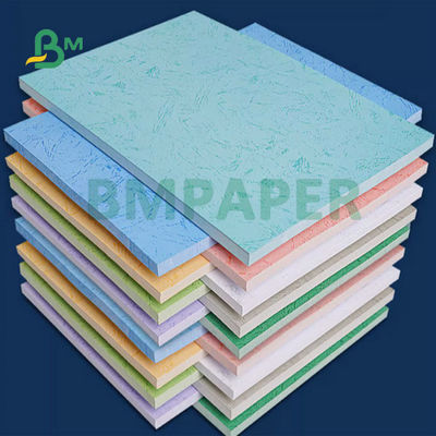 Green Blue Red  230gsm 260gsm Leather Textured Embossed Paper For Book Covers 31x43inch