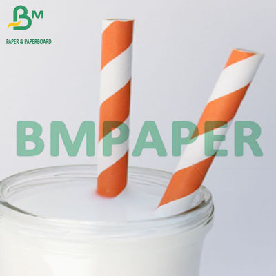 24g 28g Biodegradable Colorful Paper Drinking Straw Packaging Kraft Paper Roll